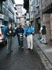 Arrived in San Jean with two new English buddies: Chris and Roger