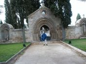 Next day it was blustery and raining as we passed this cemetery.