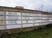 A famous Camino poem on this wall.