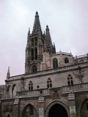 Burgos Cathedral spires.
