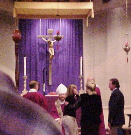 Bishop Smith and confirmand, 2/20/05